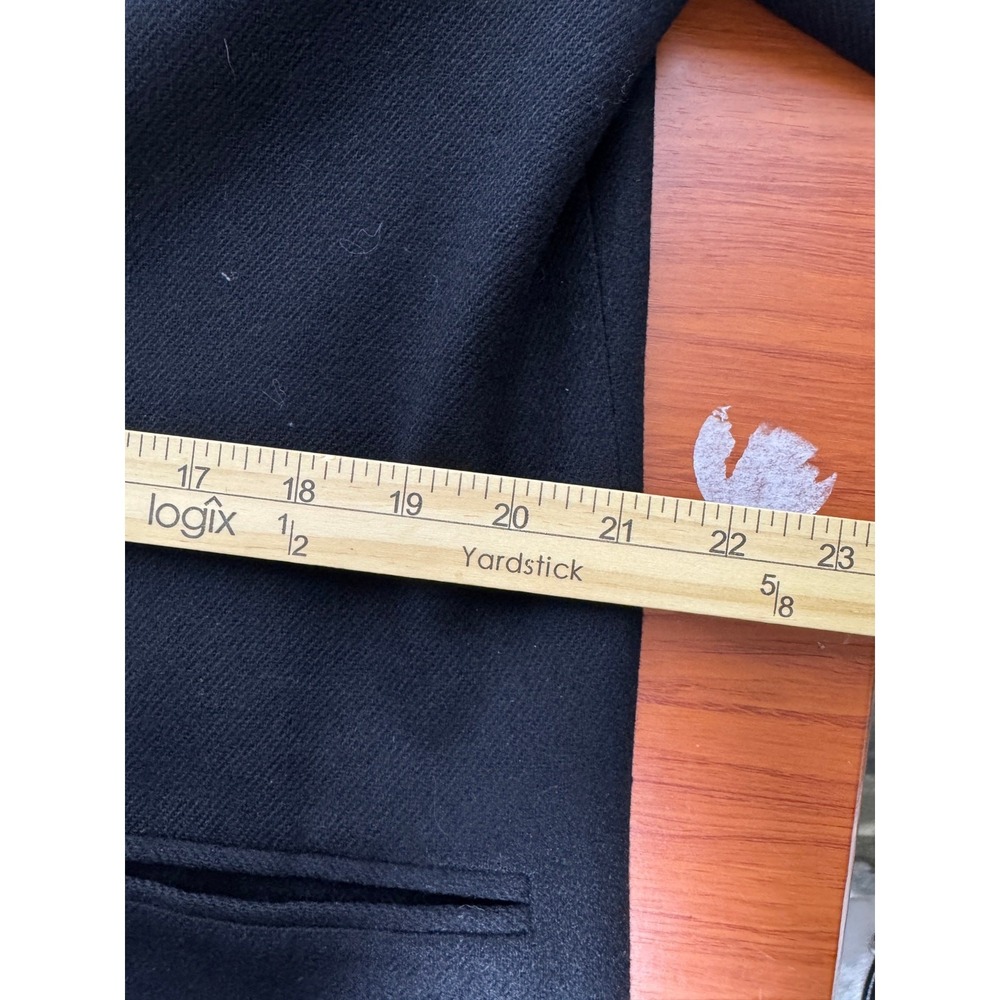Sag Harbor Women's Vintage 100% Wool Black Blazer Sz 12P / Vintage Sz 14P Career - Picture 7 of 16